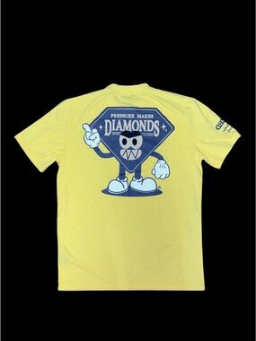 Civilized Yellow Pressure Makes Diamond Shirt Sizs: Medium NWT